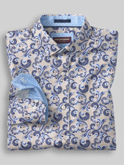 Regular Fit Logan Printed Button Up Shirt