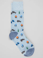Camping Themed Socks, 1-Pair
