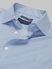 Joseph Abboud Modern Fit Mini Check Spread Collar Dress Shirt