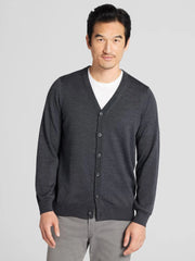 Merino Wool Blend Cardigan Sweater