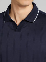 Modern Fit 100% Cotton Johnny Collar Polo