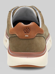 Reactivate U-Throat Nubuck Leather Lace-Up Sneakers