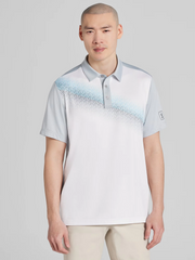 Regular Fit Asymmetric Colorblock Short Sleeve Golf Polo
