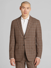 Slim Fit Premium Wool Blend Plaid Suit Jacket