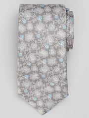 Two-Tone Floral Silk Tie