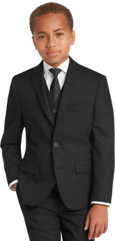 Boys Slim Fit Notch Lapel 3-Piece Suit
