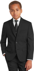 Boys Slim Fit Notch Lapel 3-Piece Suit