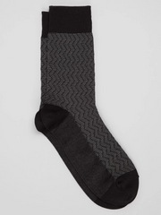 Vertical Chevron Dress Socks, 1-Pair
