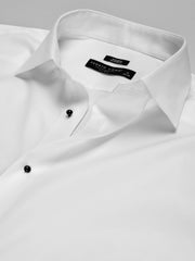 Modern Fit French Cuff Twill Formal Dress Shirt
