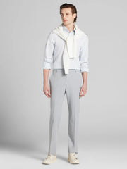 Slim Fit Stripe Supima Cotton Dress Shirt