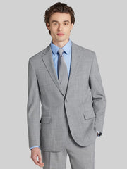 Slim Fit Plaid Suit Jacket