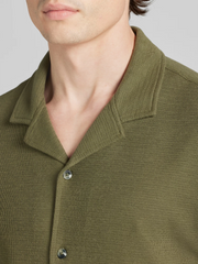 Modern Fit Knit Short Sleeve Camp Shirt
