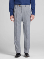 Modern Fit Plaid Suit Pants