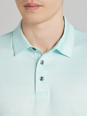 Regular Fit Geometric Golf Polo
