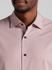 CHILLFLEX Modern Fit Short Sleeve 4-Way Stretch Button Up Shirt