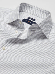 Modern Fit 100% Cotton Stripe Dress Shirt