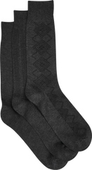 Solid Bamboo Blend Socks, 3-pack