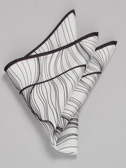 Linear Abstract Leaf Pocket Square