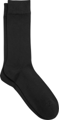 Solid Ribbed Lux Socks, 1-pair
