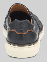 McGuffey Woven Full Grain Leather Slip-Ons