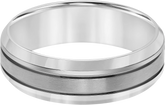 7mm Round Edge Brushed Finish Center Titanium Band