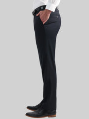 Tailored Fit Windowpane Wool Blend Premium Stretch Suit Pants