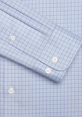 Classic Fit Grid Spread Collar Dress Shirt