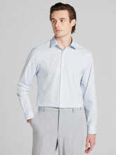 Slim Fit Textured Solid Supima Cotton Dress Shirt