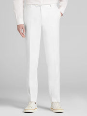 Slim Fit Linen Blend Suit Pants