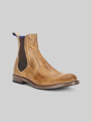 Nando Leather Plain Toe Chelsea Boots