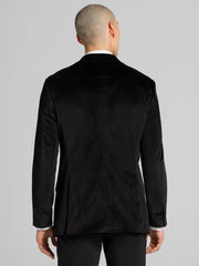 Modern Fit Notch Lapel Velvet Sport Coat