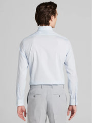 Slim Fit Textured Solid Supima Cotton Dress Shirt