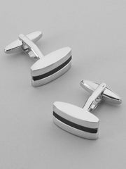 Stripe Rectangular Cufflinks