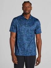 Regular Fit Linear Botanical Print Short Sleeve Golf Polo