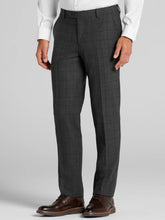 Slim Fit Windowpane Suit Pants