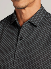 CHILLFLEX Modern Fit 4-Way Stretch Short Sleeve Button Up Shirt