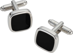 Square Black Cufflinks