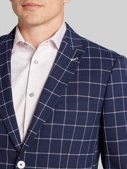 Modern Fit Windowpane Suit