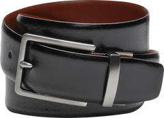 Reversible Square Buckle Leather Belt