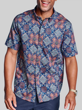 Regular Fit Logan Printed Short Sleeve Button Up Shirt