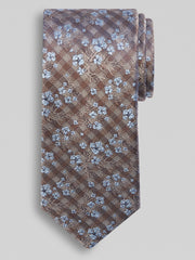 Check Floral Tie