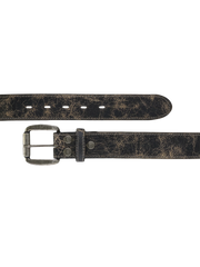 Meander Distressed Leather Belt