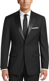 Slim Fit 100% Wool Notch Lapel Tuxedo Jacket