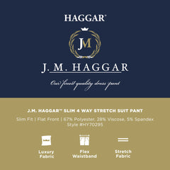 J.M. Haggar™ 4 Way Stretch Slim Fit Flat Front Suit Pants