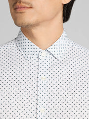 Slim Fit 4-Way Stretch Button Up Shirt