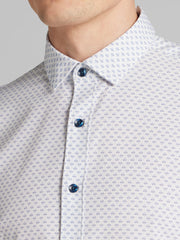 Slim Fit 4-Way Stretch Button Up Shirt