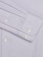 Slim Fit Herringbone Spread Collar Dress Shirt