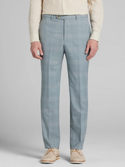 Modern Fit Plaid Suit Pants