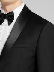 Slim Fit 100% Wool Shawl Lapel 3-Piece Tuxedo