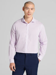 Slim Fit Mini Check Dress Shirt